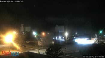Weather camera view of Follett ISD.