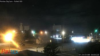 Weather camera view of Follett ISD.