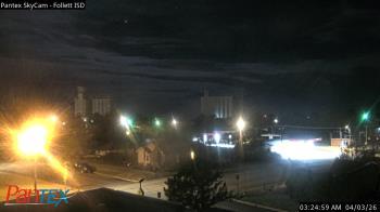 Weather camera view of Follett ISD.
