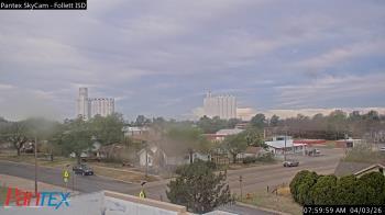 Weather camera view of Follett ISD.