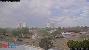 Weather camera view of Follett ISD.