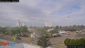Weather camera view of Follett ISD.