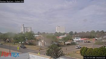 Weather camera view of Follett ISD.