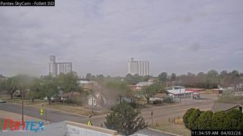 Weather camera view of Follett ISD.