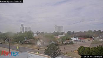 Weather camera view of Follett ISD.