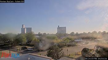 Weather camera view of Follett ISD.