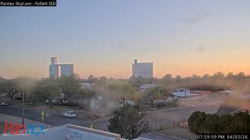 Weather camera view of Follett ISD.