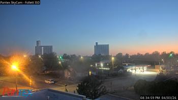 Weather camera view of Follett ISD.