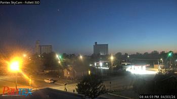 Weather camera view of Follett ISD.