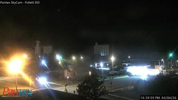 Weather camera view of Follett ISD.