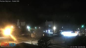 Weather camera view of Follett ISD.