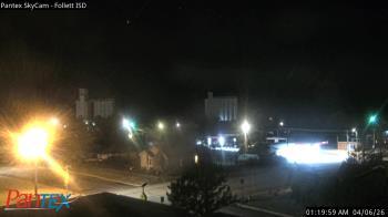 Weather camera view of Follett ISD.