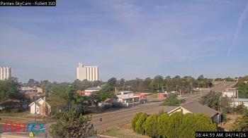 Weather camera view of Follett ISD.