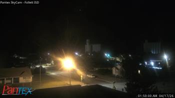 Weather camera view of Follett ISD.