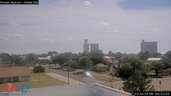 Weather camera view of Follett ISD.