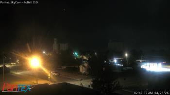 Weather camera view of Follett ISD.