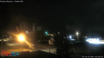 Weather camera view of Follett ISD.