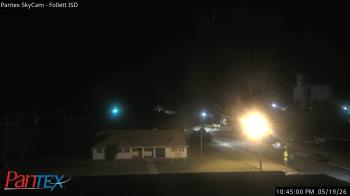 Weather camera view of Follett ISD.