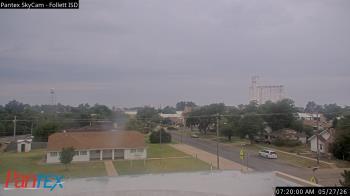 Weather camera view of Follett ISD.