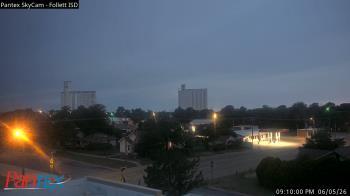 Weather camera view of Follett ISD.