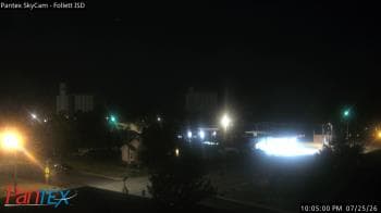 Weather camera view of Follett ISD.