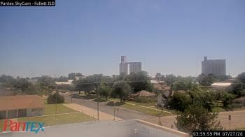 Weather camera view of Follett ISD.