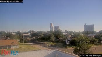 Weather camera view of Follett ISD.