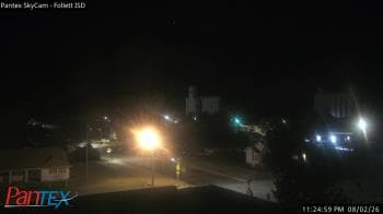 Weather camera view of Follett ISD.
