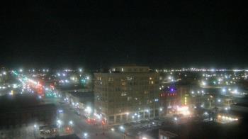Weather camera view of First National Bank-Hutchinson.