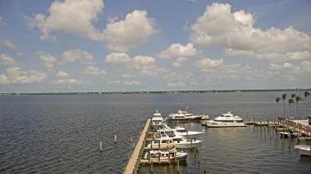 Weather camera view of Pinchers Marina at Edison Ford.