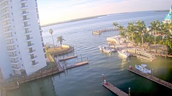 Weather camera view of Sanibel Harbour Yacht Club.
