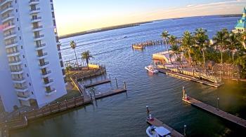Weather camera view of Sanibel Harbour Yacht Club.