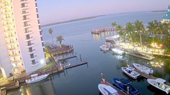 Weather camera view of Sanibel Harbour Yacht Club.