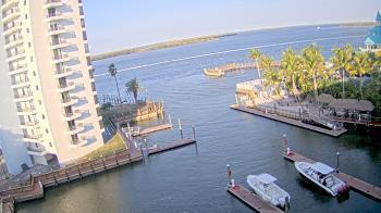 Weather camera view of Sanibel Harbour Yacht Club.