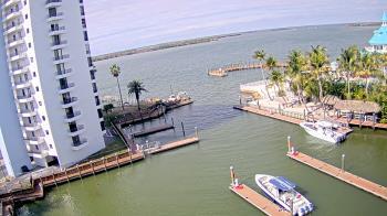 Weather camera view of Sanibel Harbour Yacht Club.