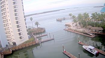 Weather camera view of Sanibel Harbour Yacht Club.