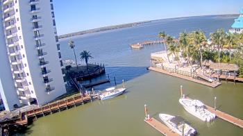 Weather camera view of Sanibel Harbour Yacht Club.