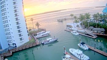 Weather camera view of Sanibel Harbour Yacht Club.