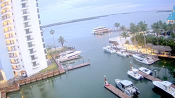 Weather camera view of Sanibel Harbour Yacht Club.