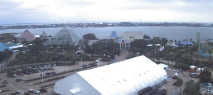 Weather camera view of Moody Gardens Inc..