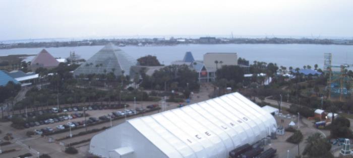 Weather camera view of Moody Gardens Inc..