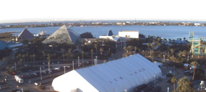 Weather camera view of Moody Gardens Inc..