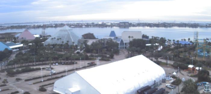 Weather camera view of Moody Gardens Inc..