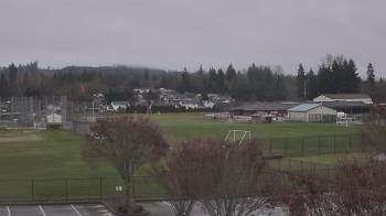 Weather camera view of Granite Falls High School.