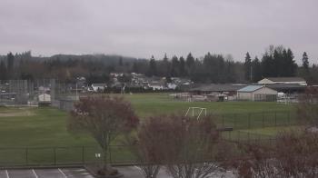 Weather camera view of Granite Falls High School.
