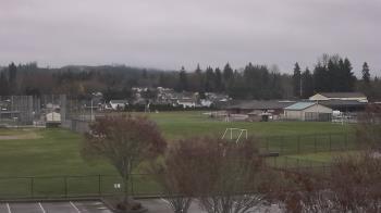 Weather camera view of Granite Falls High School.