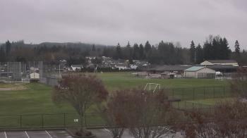 Weather camera view of Granite Falls High School.