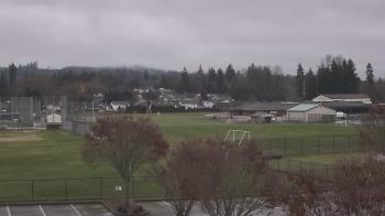Weather camera view of Granite Falls High School.