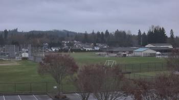 Weather camera view of Granite Falls High School.