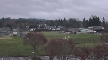 Weather camera view of Granite Falls High School.